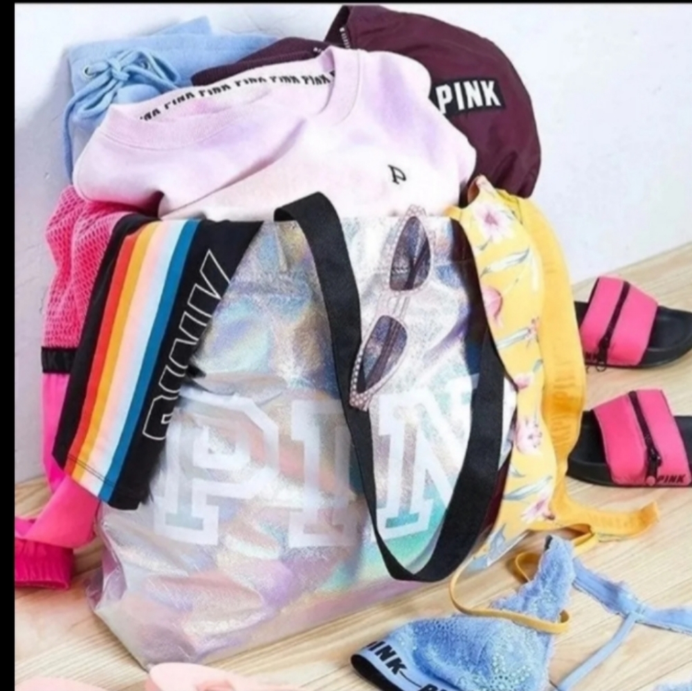 Pink Vs bundle 2 totes Reusable - Picture 3 of 3